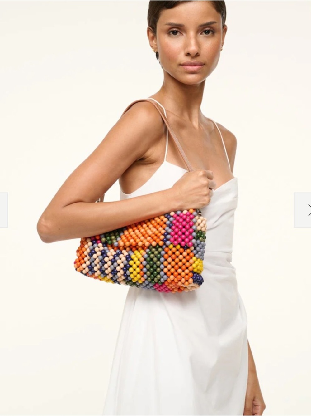 LIKE NEW STAUD Timmy Shoulder Bag, Multi Bayadere Stripe - Picture 3 of 13